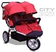 Tike Tech CityX3 ALPINE RED Double Twin Child Stroller