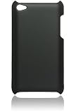 Premium Rubberized Hard Crystal Case Cover for Apple iPod Touch 4G, 4th Generation, 4th Gen – Black, Seamless Rear Case Only