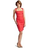 Nicole Miller Womens Cutout Back Dress,Terrecota,10
