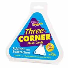 Three-Corner Flash Cards – Addition & Subtraction