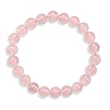 8mm Rose Quartz Bead Stretch Bracelet
