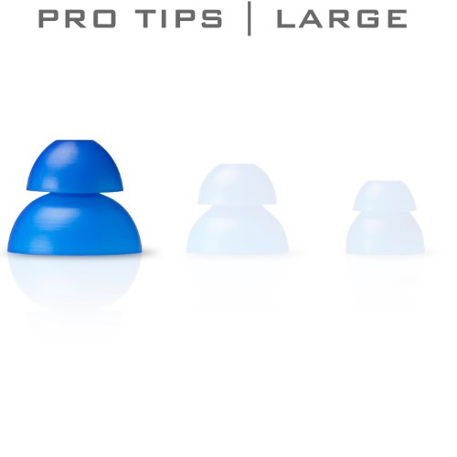 JLAB JBuds Pro Tips Double Flange Noise Isolating Silicone Replacement Buds-Style Cushions for Earbuds / In-Ear Earphones 