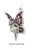 Sterling Silver Enameled Fairy Charm