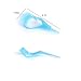 Jovana 3 in 1 Mascara Applicator Guide Tool Eyelash Comb Makeup Plastic Curler Beauty (Set of 2) Light Blue