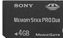 Sony 4GB Memory Stick Pro DUO