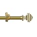 Decorative Window Curtain Rods with Finials, 66 to 120 Inches, 0.75 Diameter - Buono II, Bach Series - Lightweight & Easy to Install, Adjusts Telescopically to Fit Any Window by Achim Home Decor