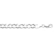 14K White Gold Comfort Curb Chain Bracelet - 5.70mm - 8.5 inch