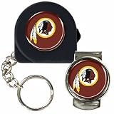 NFL Washington Redskins 6' Tape Measure, Key Chain & Money Clip Set