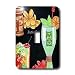 Lee Hiller Designs 50s Retro Print - Tropical Tiki Cocktail Print - Light Switch Covers - single toggle switch