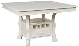 Broyhill Mirren Harbor Dining Storage Counter Table with 1 18" Leaf extends to 54"x54" - 4024-523/53