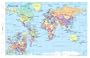 Filofax Papers World Political & Time Zones Map Pocket Size - FF-211904