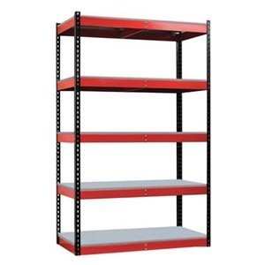 Hallowell FKR482478-5S-F-BR-HT 48 in. W Fort Knox Rivetwell Shelving Unit with FeatherDeck
