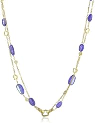Ron Hami "Dancing Octagons" Yellow Gold Tanzanite Necklace