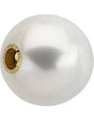 CleverEves 18K Yellow Gold 14.00mm Fine Near Round South Sea South Sea Cultured Pearl Swap