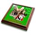Sandy Mertens Christmas Dog Designs - Christmas German Shepherd and Friend - Trivets