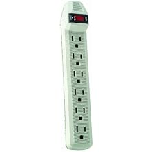 Coleman Cable 04658 6-Outlet Power Strip with 15-Feet Cord