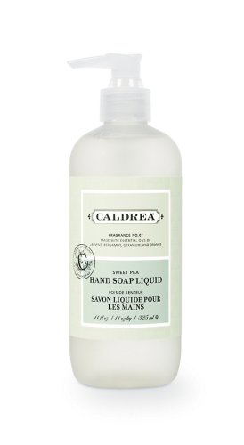 Caldrea Hand Soap Liquid, Sweet Pea, 11-Ounce Bottles (Pack of 6) by Caldrea