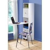 Nexera Pixel Bookcase Desk in White