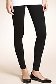 Cotton Rich Stretch Plain Leggings