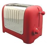 2-Slice Toaster-Red-SoftTouch Polyproylene Body (Red) (6.5H x 8.5W x 10L)