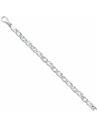 Genuine 14K Yellow Gold Wg 6.85Mm Polished Fancy Link Bracelet 8 Inches 100% Satisfaction Guaranteed.