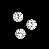 Glass Button 1 4'' Hope Rhinestone Clear By The Package