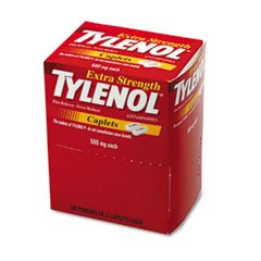 Tylenol(R) Extra-Strength, 2-Caplet Dosage, Box Of 50