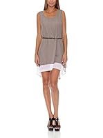 Assuili Vestido Barbara (Topo / Blanco)