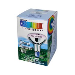 Chromalux light bulb,flood full spc 75 w blb
