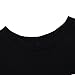 vadim Women's Tops Cute Letters Print Tshirt Basic O Neck Shirts Casual Tee Black Medium