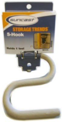Suncast MH2SB Metal S Hook, Black