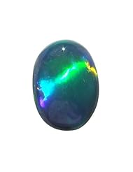O&G Australia Natural Lightning Ridge Solid Black Opal Gemstone (.87cttw)