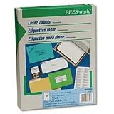 AVE30609 Laser Labels, Shipping, 2x4, White, 2500/BX