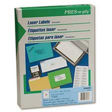 AVERY CONSUMER PRODUCTS Laser Labels, Shipping, 2x4, 2500 BX, White AVE30609 Sold as 2500... by Avery