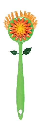 Boston Warehouse Geranium Bath Brush, Orange