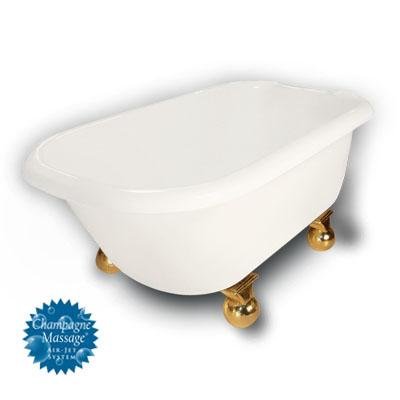American Bath Factory B1-2600-BB-DM3-M2-35-PB-C1-RH Duke Traditional Clawfoot Bathtub in Bisque, Can