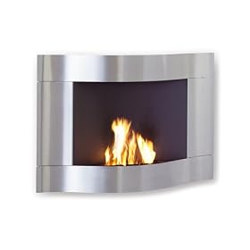 Large Wall Mount Fireplace by Blomus