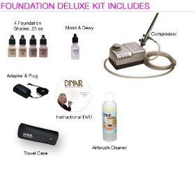 Foundation Deluxe Airbrush Makeup Kit - Champagne - Medium Shades