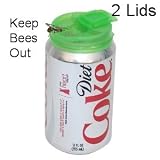 Jokari Beverage Deluxe Can Caps 2 Pack Soda pop Lids - KEEPS INSECTS OUT OF your Drink