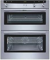 59cm Electric Built Under Cirotherm Double Oven Black (U1722S0GB_BK)