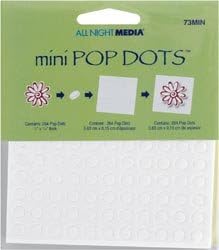 Bulk Buy: Plaid Mini Pop Dots 264/Pkg White 1/4" 0073MIN (4-Pack)