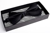 BlackNWhite - Mens Pre-Tied Silk Bow Tie