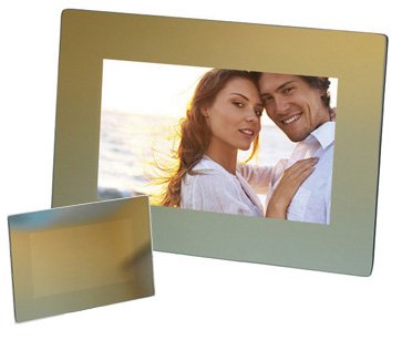 NIX 7 Inch Designer Digital Photo Frame with a Tinted Mirror Surface - TS07M