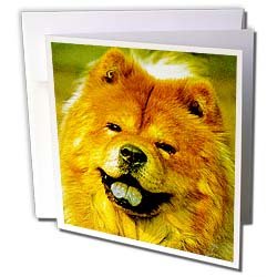Dogs Chow Chow - Chow Chow - Greeting Cards-6 Greeting Cards with envelopes