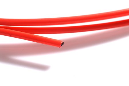 Loos & Co. Nylon Coated Galvanized Steel Wire Rope 15/32 Red 7x19 14400lb Strength #GC37