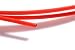 Vinyl Coated Galvanized Steel Wire Rope 3/16 Fluorescent Red 7x7 1700lb Strength #GC12577M 10' Length
