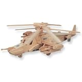 Puzzled Black Shark 3D Natural Wood Puzzle