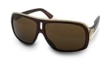 DRAGON GG 720-1404 COFFEE FRAME BRONZE POLARIZED LENS PLASTIC SUNGLASSES