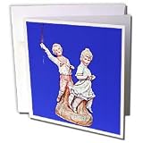 Figurines - Heubach,Playing Horse - Greeting Cards-12 Greeting Cards with envelopes