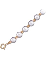 7" 6 mm Freshwater Cultured Pearl Bracelet in 14k Yellow Gold